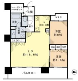 パークシティ武蔵小杉ミッドスカイタワー 15階 間取り図