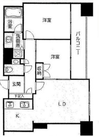 ファミール新宿グランスイートタワー 10階 間取り図