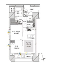 ザ・ミッドハウス新宿御苑 9階 間取り図