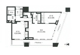 コンシェリア西新宿タワーズウエスト 37階 間取り図