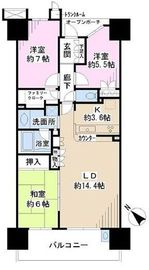 東京フロントコート 16階 間取り図