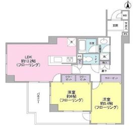 東急ドエルアルス渋谷八幡坂 2階 間取り図