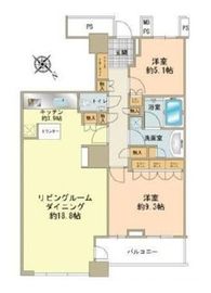 ザ・東京タワーズ ミッドタワー 48階 間取り図
