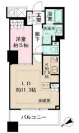 ザ・パークハウス西新宿タワー60 24階 間取り図