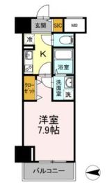 D-room早稲田 802 間取り図