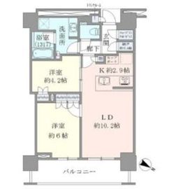ブリリアザ・タワー東京八重洲アベニュー 6階 間取り図