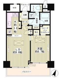 西新宿パークサイドタワー 3階 間取り図