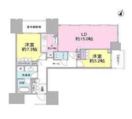赤坂タワーレジデンス トップオブザヒル 16階 間取り図
