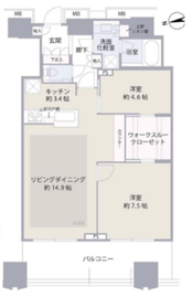 富久クロスコンフォートタワー(Tomihisa Cross)  41階 間取り図