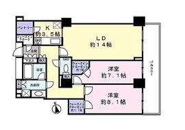 ローレルコート新宿タワー 29階 間取り図
