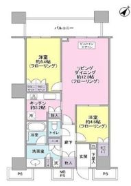 ザ・東京タワーズ シータワー 24階 間取り図