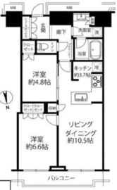 富久クロスコンフォートタワー(Tomihisa Cross)  46階 間取り図