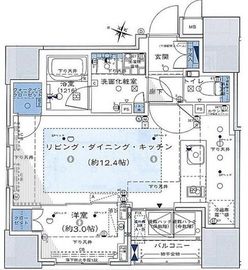 プレミスト渋谷宮益坂 11階 間取り図