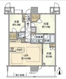 THE TOYOSU TOWER 20階 間取り図