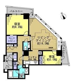セントラルレジデンス新宿シティタワー 17階 間取り図