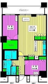 ザ・東京タワーズ ミッドタワー 38階 間取り図
