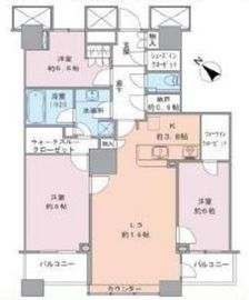 ザ・東京タワーズ ミッドタワー 40階 間取り図