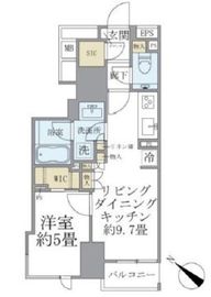 シティハウス東京八重洲通り 7階 間取り図