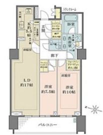ザ・パークハウス渋谷南平台 3階 間取り図