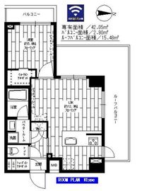 ステージグランデ新中野アジールコート 6階 間取り図