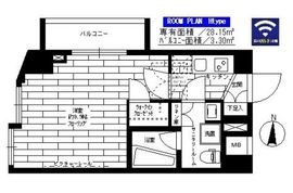 ステージグランデ新中野アジールコート 4階 間取り図
