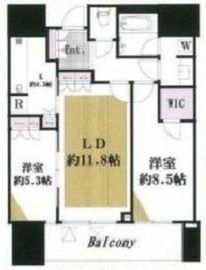 赤坂タワーレジデンス トップオブザヒル 19階 間取り図