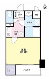 ISSEI Residence 神樂坂 404 間取り図