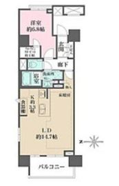 ザ・パークハウスアーバンス渋谷 10階 間取り図
