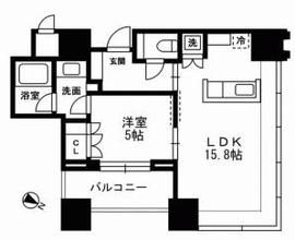 THE ROPPONGI TOKYO CLUB RESIDENCE 16階 間取り図