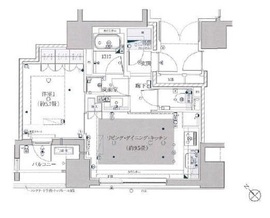 ザ・パークハウス新宿御苑西 14階 間取り図