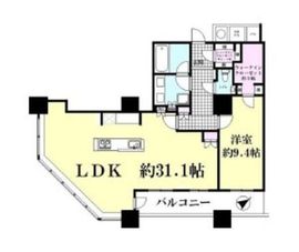 ザ・パークハウス西新宿タワー60 44階 間取り図