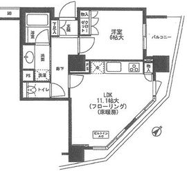 ドレッセ目黒インプレスタワー 7階 間取り図