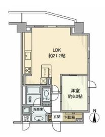 コンパートメント東京中央 8階 間取り図