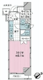 日本橋八重洲デュープレックスポーション 4階 間取り図