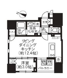 プレミスト渋谷宮益坂 8階 間取り図