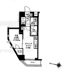 ティモーネグランデ目黒サウス 4階 間取り図