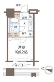 ザ・タワー小石川 2階 間取り図