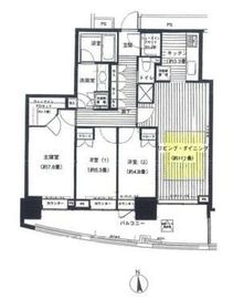 ザ・パークタワー東京サウス 15階 間取り図
