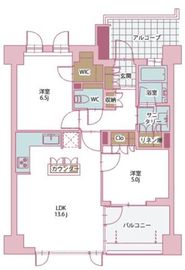 The目黒桜レジデンス 4階 間取り図