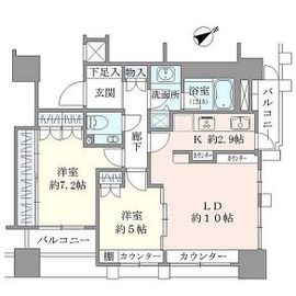 ファミール新宿グランスイートタワー 18階 間取り図