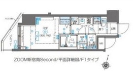 ZOOM新宿南Second 13階 間取り図