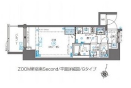ZOOM新宿南Second 12階 間取り図