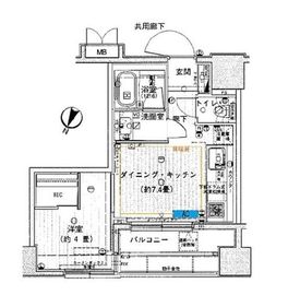リビオ東京コアプレイス 11階 間取り図