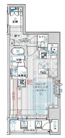 グローリオ新宿夏目坂 5階 間取り図