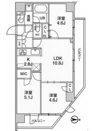Weave Place KunitachiⅠ (ウィーヴプレイス国立Ⅰ) 504 間取り図