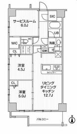 Weave Place KunitachiⅡ (ウィーヴプレイス国立Ⅱ) 201 間取り図