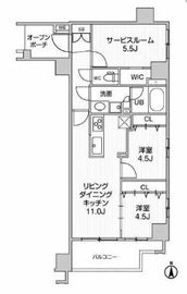 Weave Place KunitachiⅡ (ウィーヴプレイス国立Ⅱ) 703 間取り図