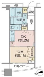 アトラスタワー西新宿 23階 間取り図