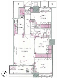 ザ・東京タワーズ シータワー 45階 間取り図