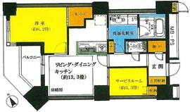 ザ・センター東京 10階 間取り図